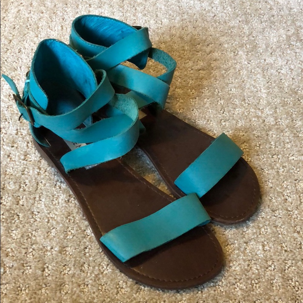 Steve Madden bright blue sandals